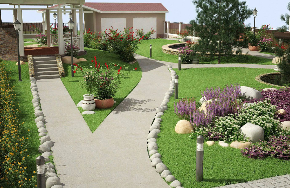 Укладка тротуарной плитки, отмостки и садовых дорожек в Руденске